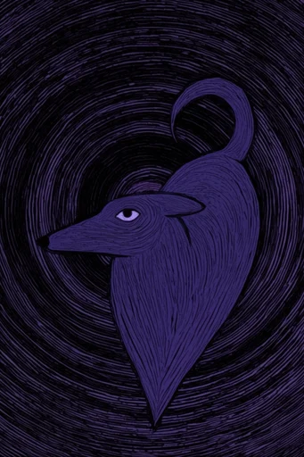 Hypnotic Linocut Nocturne style reference image — linocut printmaking
