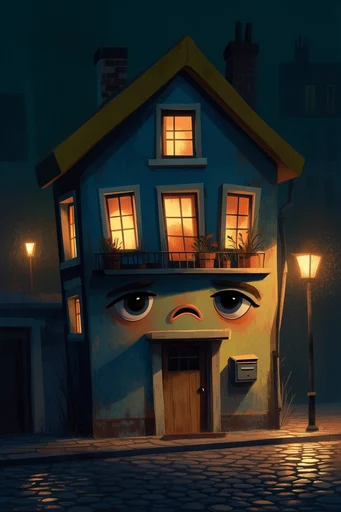 Cinematic Nocturnal Noir style reference image — high contrast color palette
