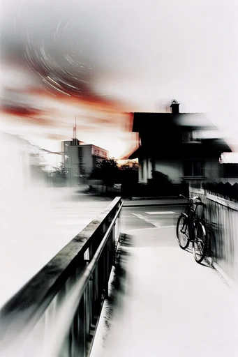 Ethereal Monochrome Motion style reference image — minimalist monochrome