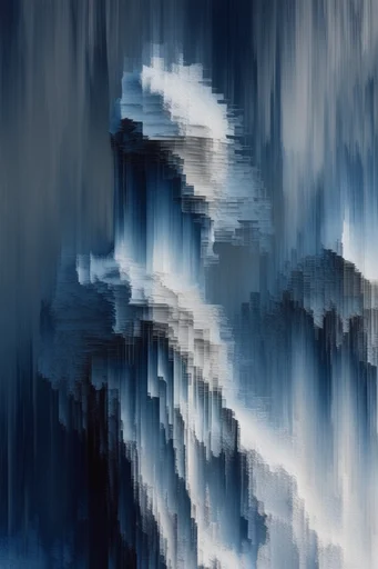 Ethereal Glitch Melancholy style AI image example 4