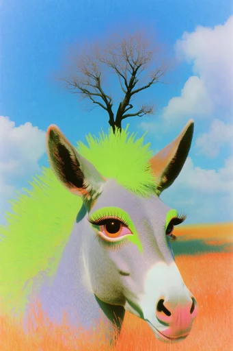 Hyper-Vibrant Surreal Dreamscapes style reference image — tactile textures