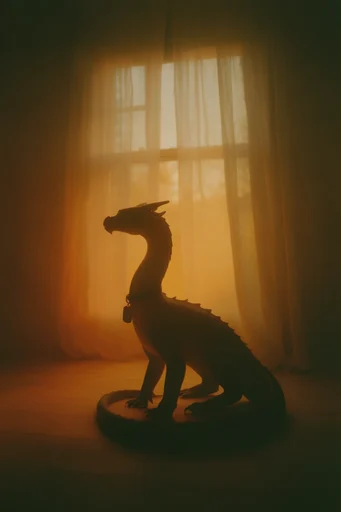 Nostalgic Amber Dreamscape style reference image — soft focus photography