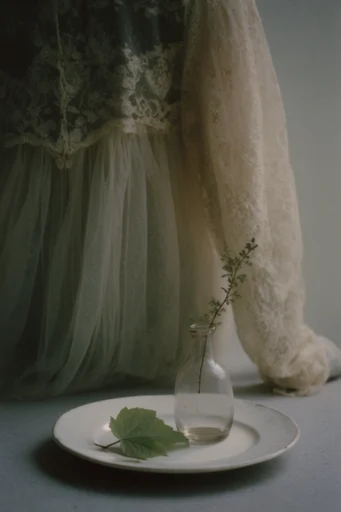 Ethereal Melancholic Dreamscape style reference image — soft-focus ethereal portrait