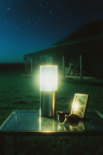Eerie Luminescent Nocturne style reference image — bioluminescent glow