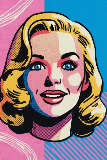 Graphic Retro Pop style reference image — high-contrast screenprint aesthetic
