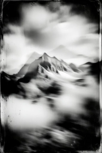 Decayed Spectral Gothic style reference image — wet plate collodion