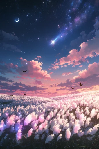 Ethereal Twilight Horizons style reference image — pastel cloud formations