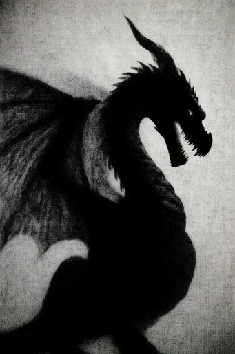 Ethereal Monochromatic Motion style reference image — spectral silhouette