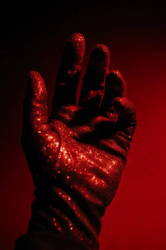 Crimson Surreal Minimalism style reference image — high-contrast chiaroscuro