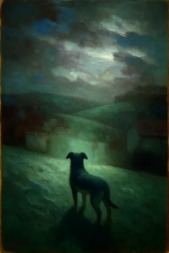 Luminous Nocturnal Tonalism style reference image — ethereal glow