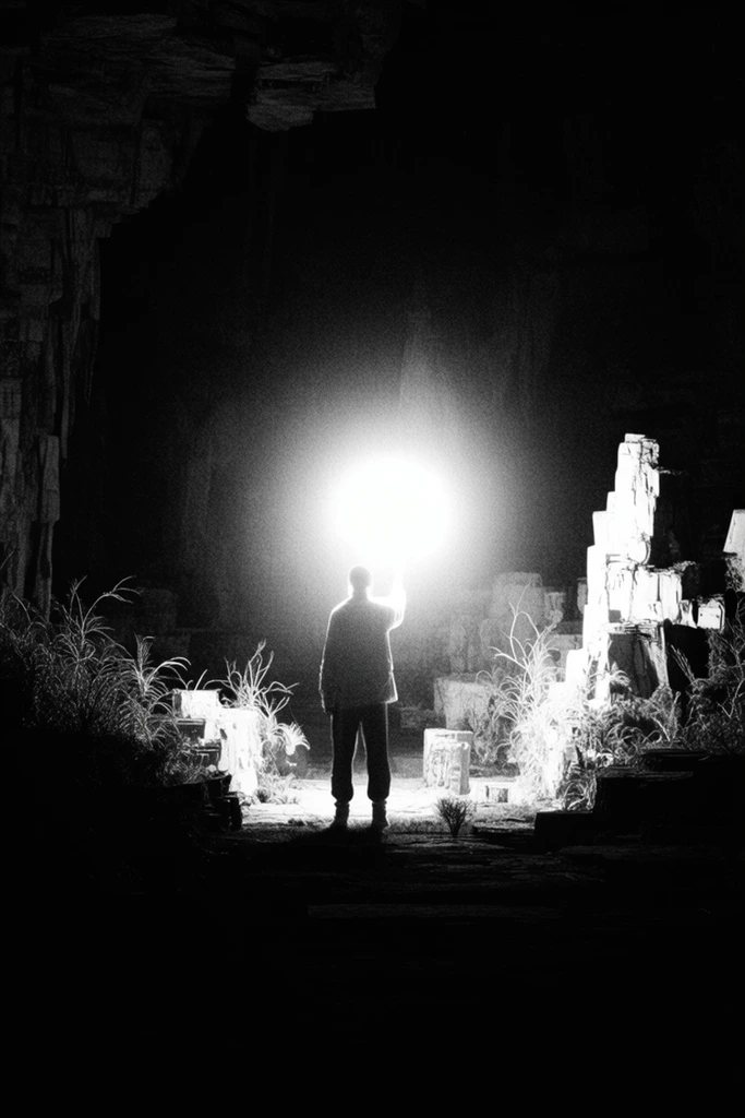 Experimental Analog Noir style AI image example 2