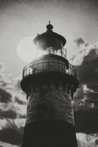 Monochrome Manga Noir style reference image — dramatic shadows