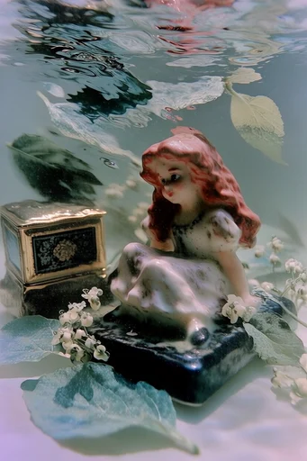 Ethereal Liquid Hyperrealism style reference image — hyper-realistic macro portrait