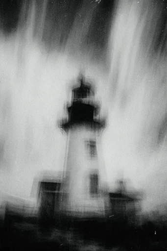 Spectral Motion Noir style reference image — distressed film texture