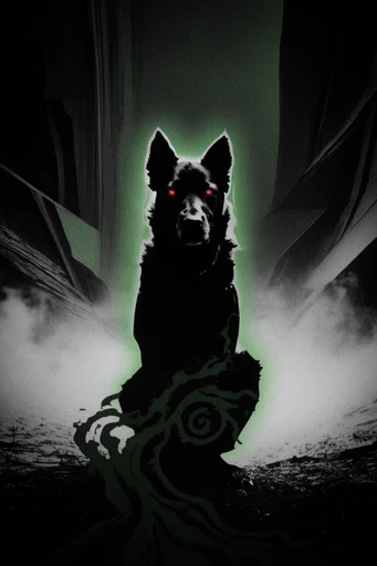 Monochromatic Occult Noir style reference image — high-contrast chiaroscuro