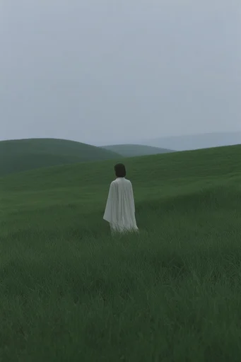 Ethereal Pastoral Minimalism style reference image — surreal pastoralism
