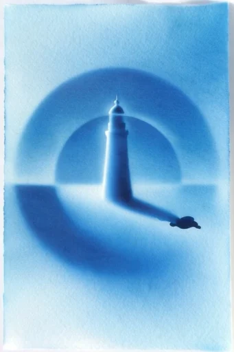 Ethereal Cyanotype Dreamscape style reference image — ethereal dreamscape