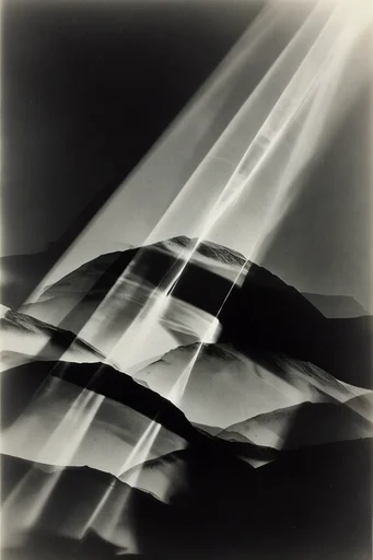 Avant-Garde Noir Photogram style reference image — rayograph