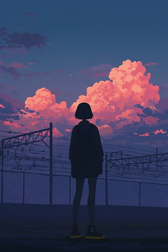 Nostalgic Twilight Anime style reference image — retro anime aesthetic