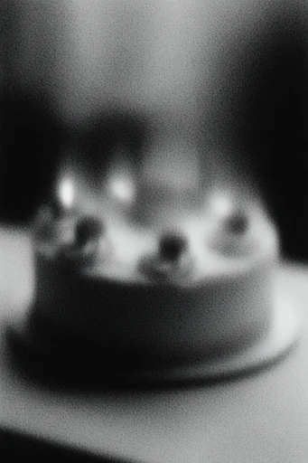 Obscured Monochrome Noir style reference image — glowing bloom effect