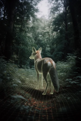 Simulated Gothic Wilderness style AI image example 3