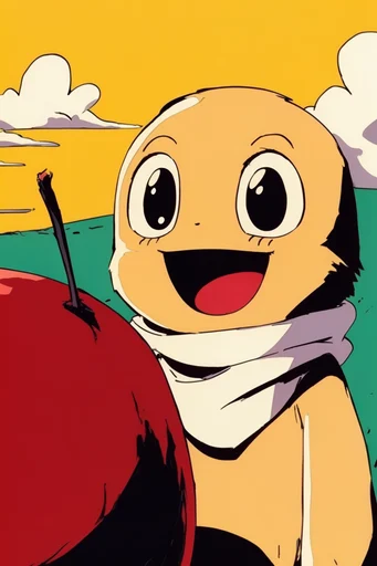 Retro Pop Anime style AI image example 2