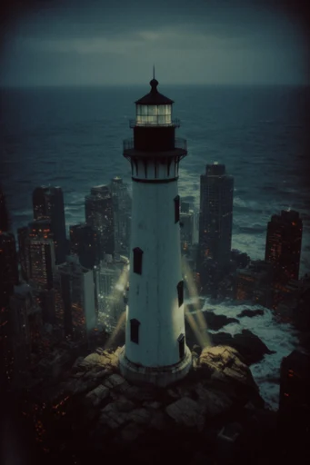 Nocturnal Cinematic Solitude style reference image — low-light photography