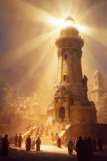 Amber Atmospheric Grandeur style reference image — classical oil painting texture