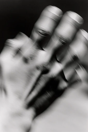 Kinetic Spectral Monochrome style reference image — long exposure light streaks