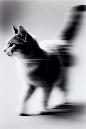Spectral Motion Noir style reference image — shutter drag