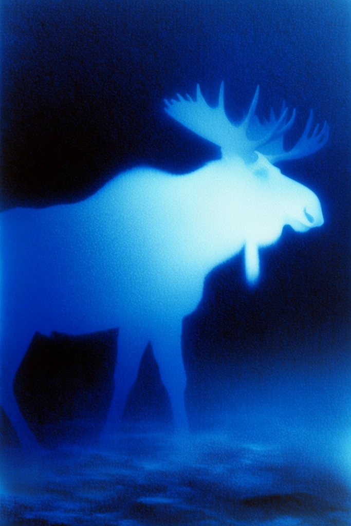 Luminous Indigo Nocturne style AI image example 3
