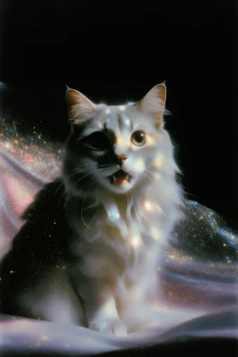 Ethereal Cosmic Mysticism style reference image — shimmering galaxy texture