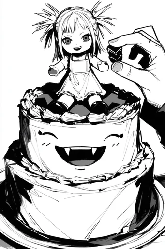 Visceral Ink Manga style reference image — screentone textures