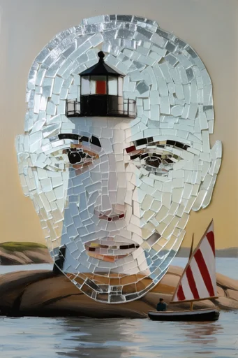 Fragmented Organic Surrealism style reference image — organic-synthetic fusion