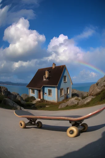 Dynamic Fisheye Action style AI image example 4