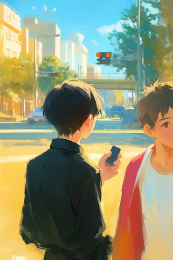 Luminous Painterly Anime style reference image — painterly digital art