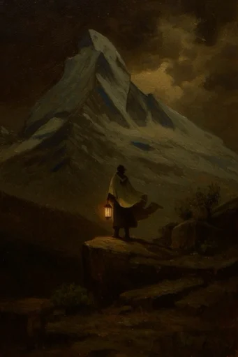 Cinematic Gothic Nocturne style reference image — chiaroscuro lighting