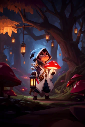 Luminous Crimson Arcana moodboard — generate AI images in this style