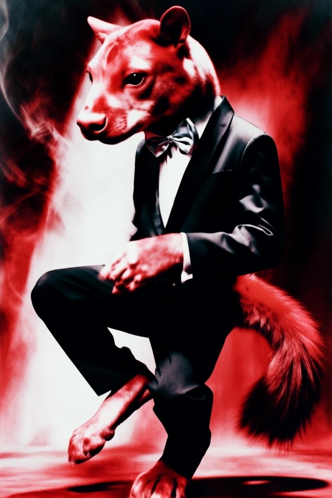Crimson Avant-Garde Surrealism style AI image example 3