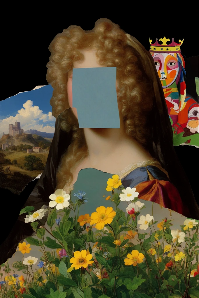 Deconstructed Classical Surrealism style AI image example 2