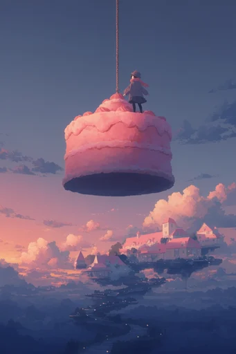 Luminous Twilight Dreamscapes style reference image — sublime skyscape
