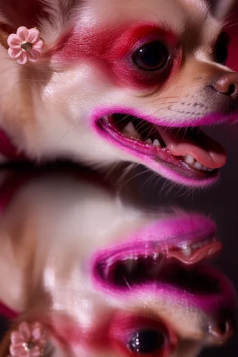 Ethereal Avant-Garde Beauty style reference image — intense color contrast
