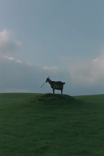 Ethereal Pastoral Minimalism style reference image — surreal pastoralism
