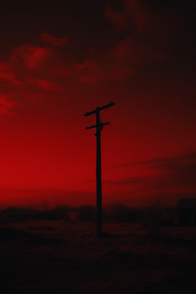 Crimson Thermal Noir style AI image example 2