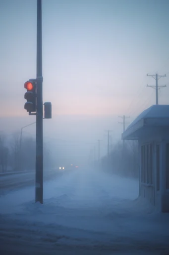 Ethereal Atmospheric Solitude style reference image — minimalist landscape