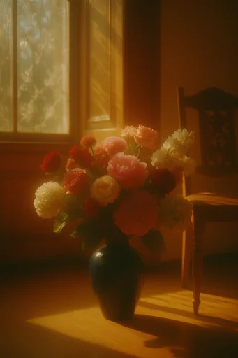Nostalgic Amber Dreamscape style reference image — cinematic lighting