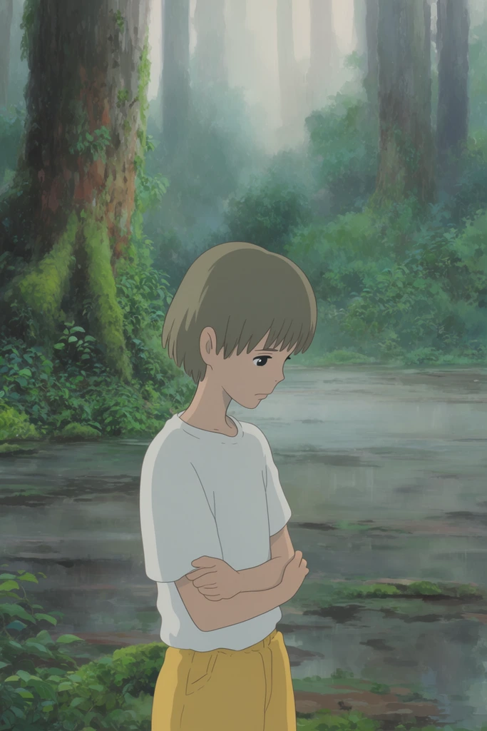Melancholic Folklore Animation style AI image example 1