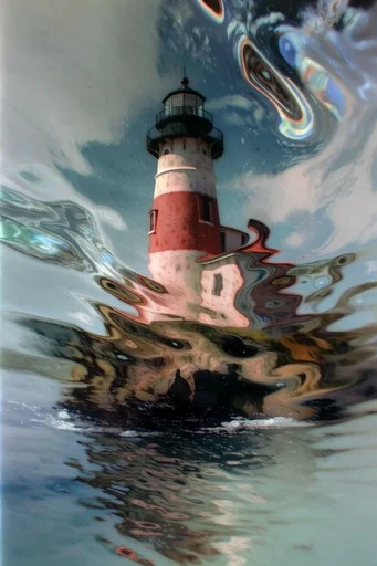 Ethereal Liquid Refraction style reference image — underwater perspective