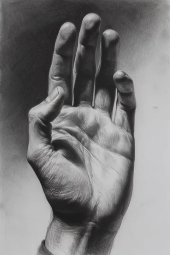 Monochrome Academic Realism style reference image — chiaroscuro lighting