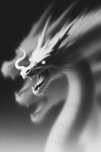 Ethereal Grain Monochrome style reference image — motion blur